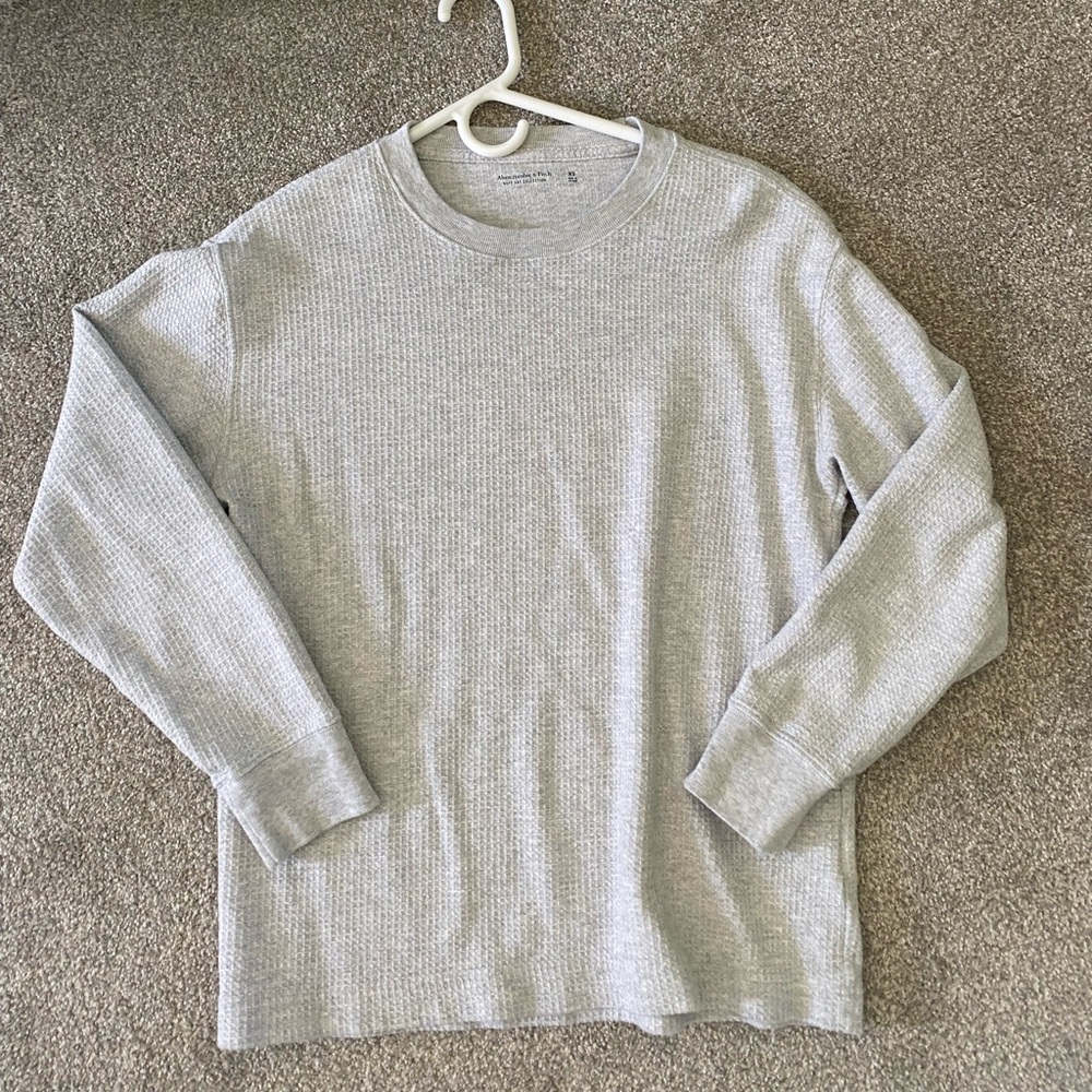 Abercrombie & Fitch Mens’s Waffle Long Sleeve Shirt